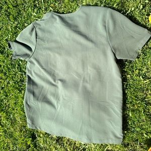 Figs Chisec Three-Pocket Scrub Top Charcoal Dark Gray TM3000